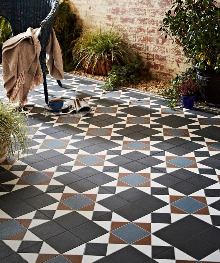 Backyard Landscaping Ideas Decorative garden tiles