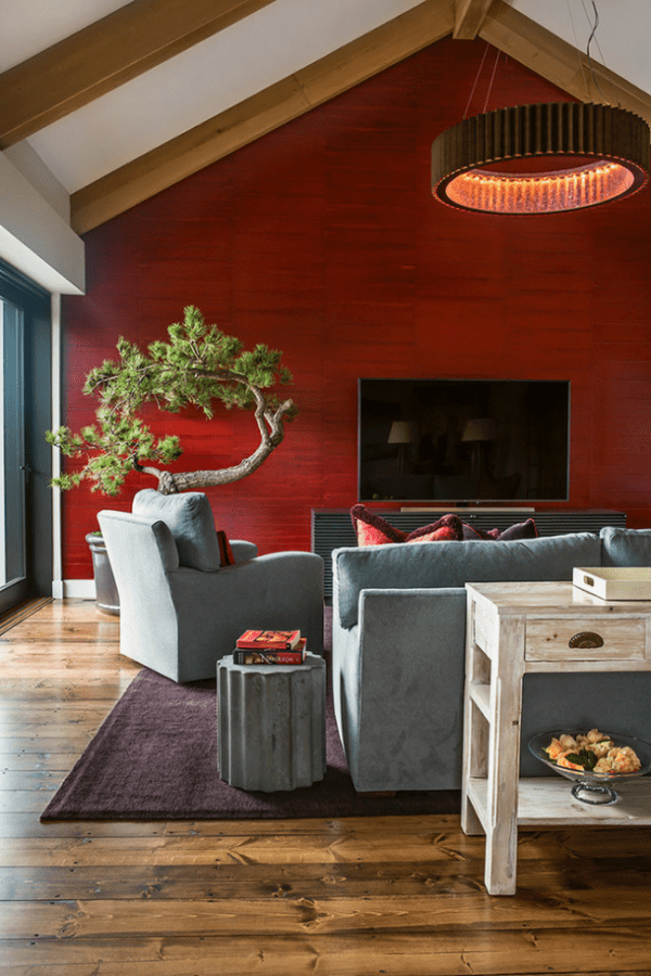 red living room color schemes