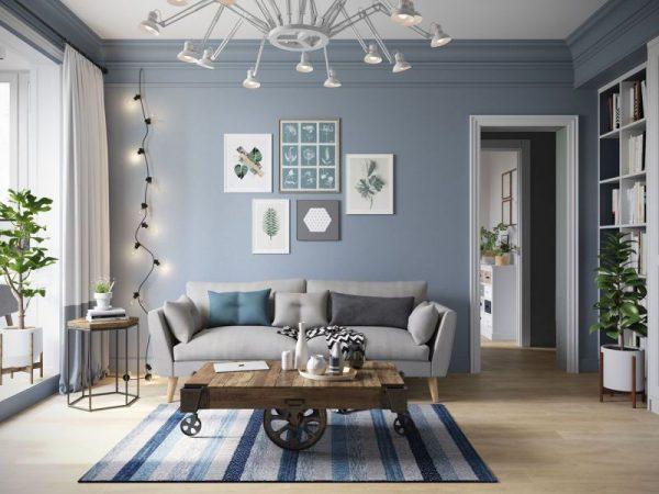 living room color schemes blue