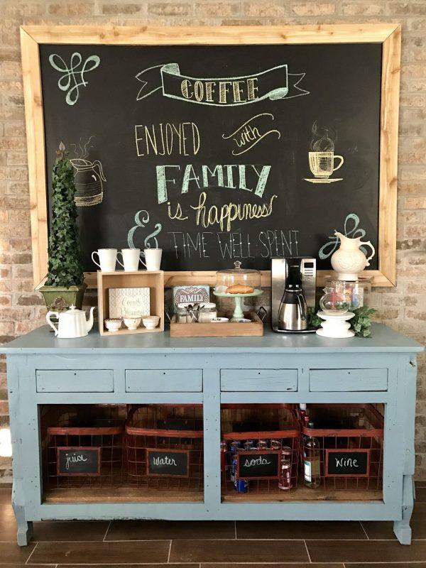 rustic coffee station ideas