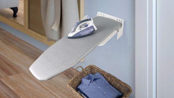 wall ironing board holder