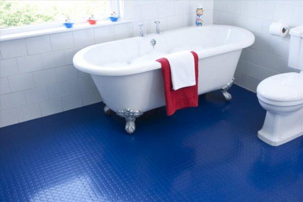 non slip rubber bathroom flooring