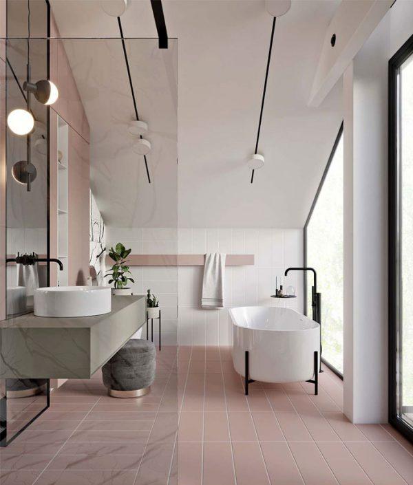 ceramic tile bathroom flooring