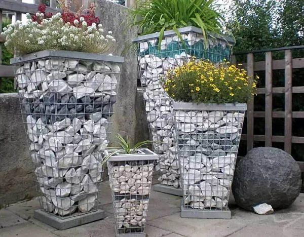 gabion planter baskets