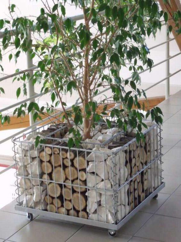 gabion planter steel