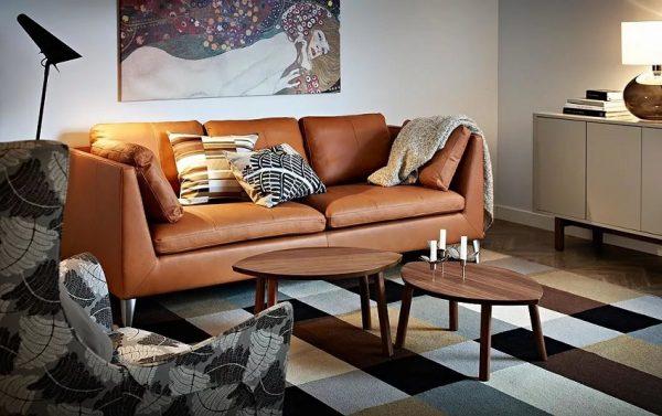 leather sofa