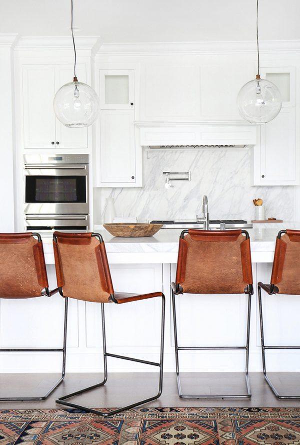 leather bar stools with back