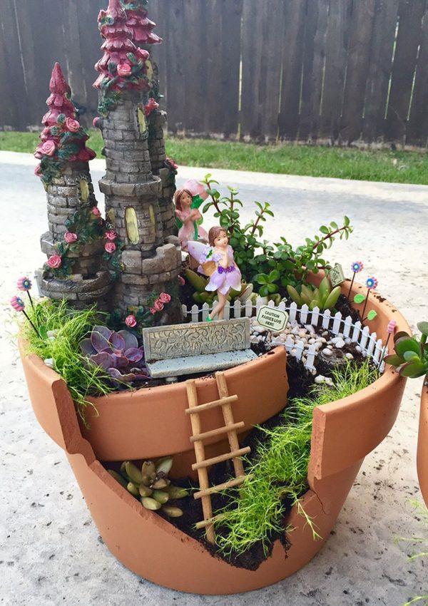 outdoor fairy gardens