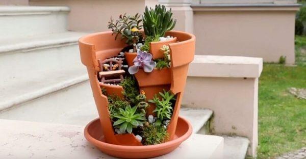 broken pot garden