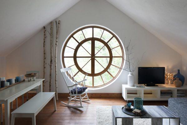 large round windows