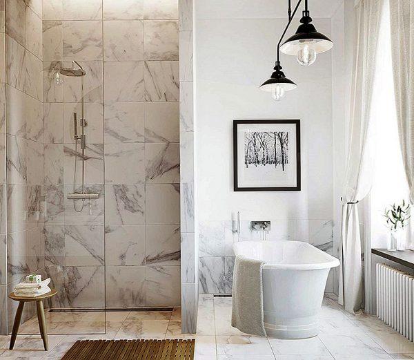 Beautiful marble bathrooms