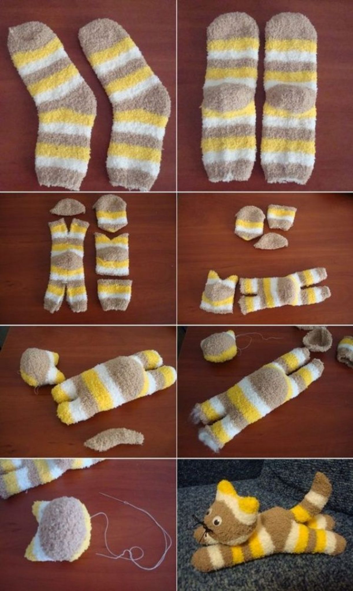 teddy bear made out of socks