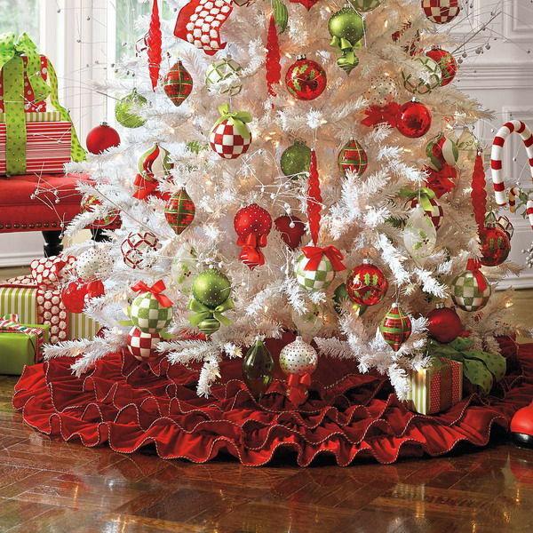 elegant christmas tree skirts