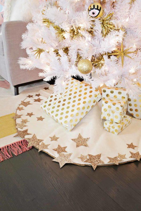 diy christmas tree skirt