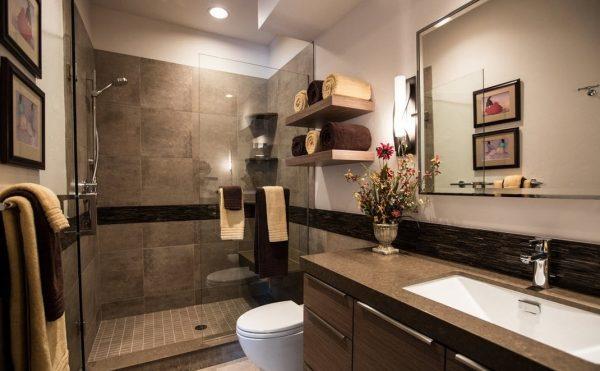 Brown Bathroom Ideas, Dark Brown Bathroom Tile Ideas