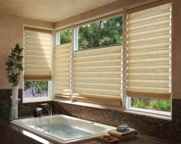 Bathroom window curtains