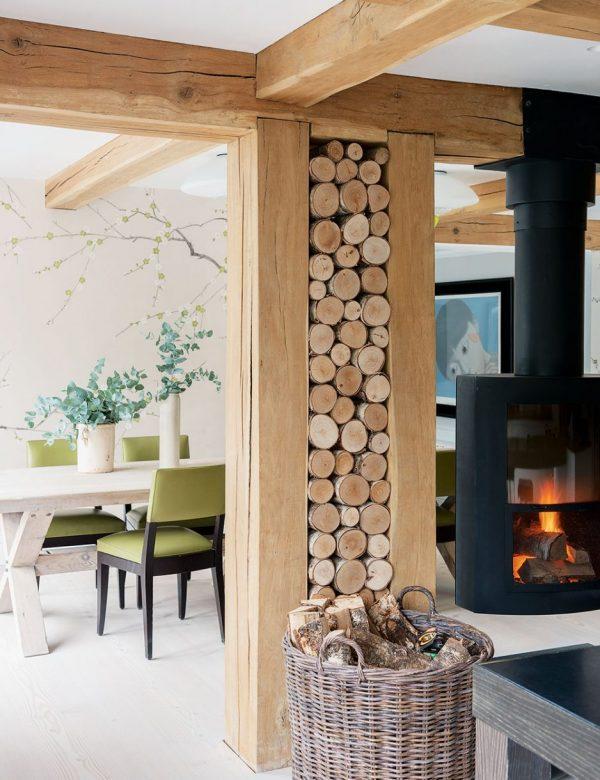 Indoor log storage