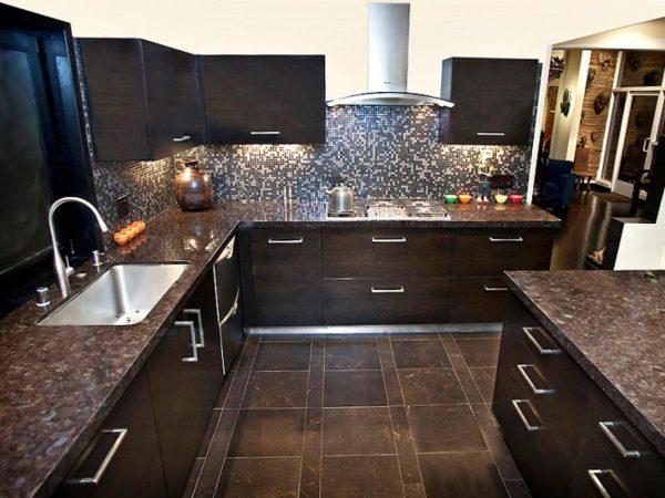 brown granite countertops kitchen