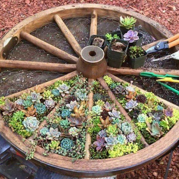 diy flower bed decor