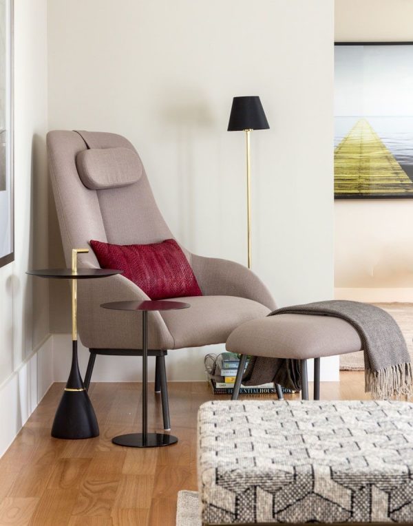 reading chair with ottoman