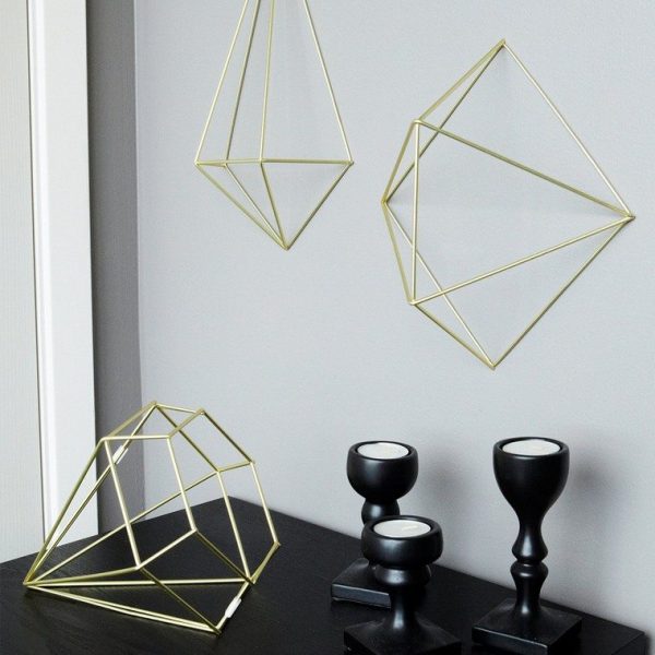 geometric metal decor