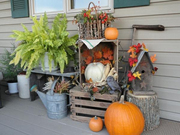 autumn outdoor decorations idea