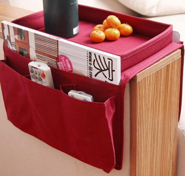 couch organizer with food tray