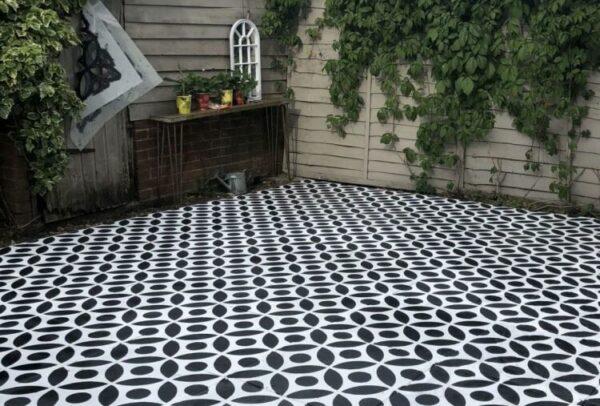 outdoor floor stencils