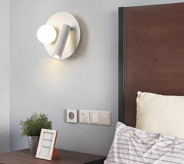 Wall mounted bedside lights