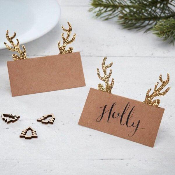 Diy christmas place cards