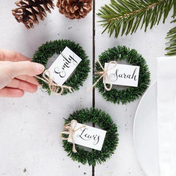diy christmas place cards holders
