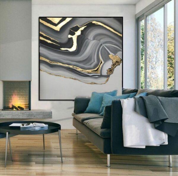 large modern abstract wall art