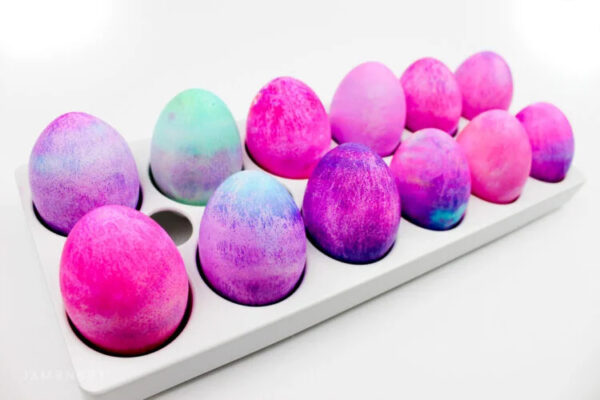 how to dye easter eggs with shaving cream