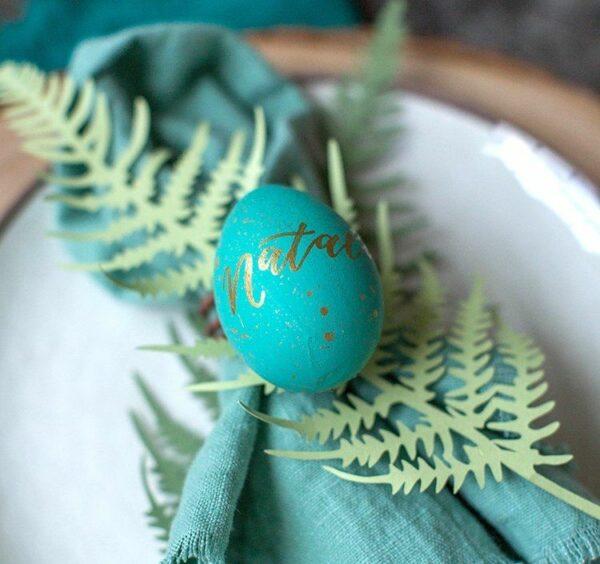 diy calligraphy easter eggs ideas