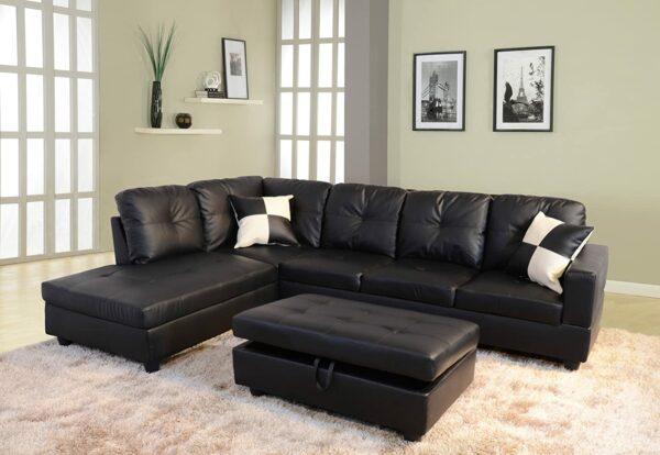 leather sofa