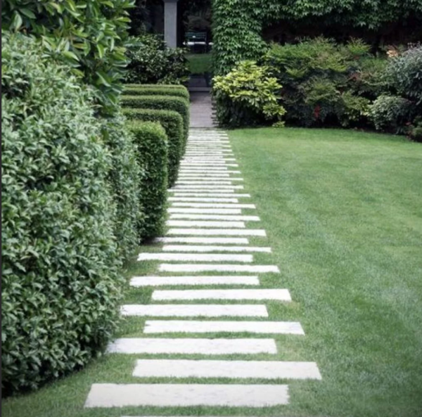 inexpensive stepping stone walkway ideas