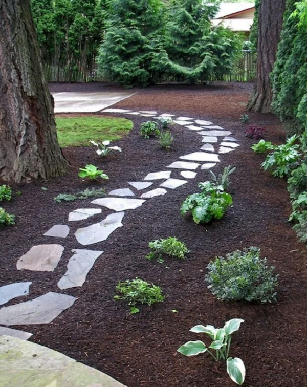 diy stone walkway ideas