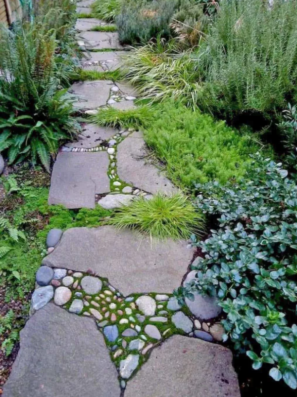 cheap diy garden path ideas