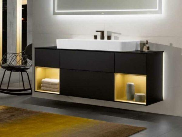 modern floating vanity