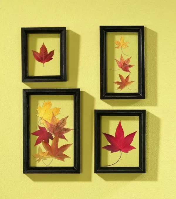 leaf frame wall art