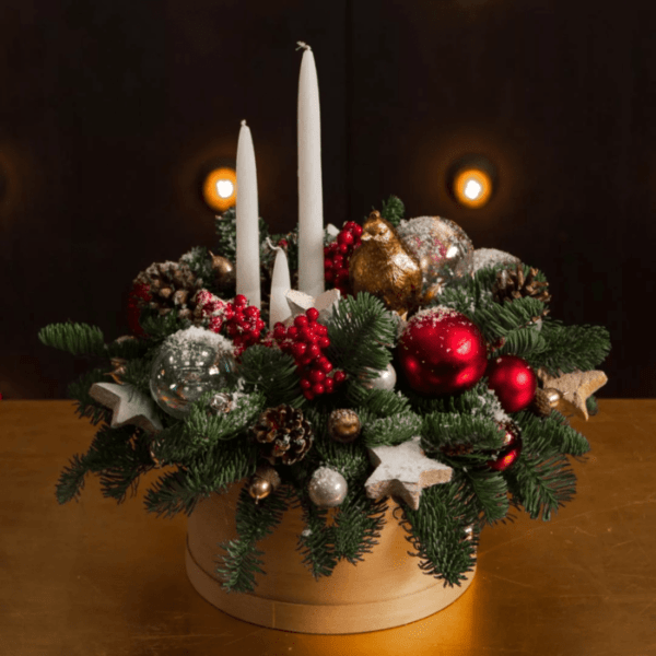 christmas table decorations using natural materials