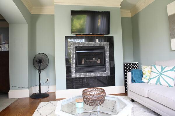 mosaic tile fireplace surround ideas