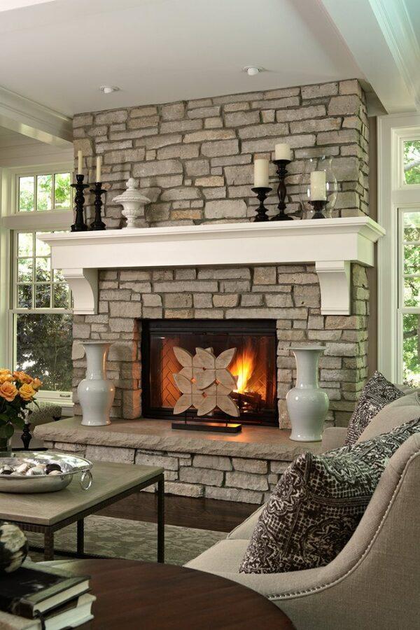 stone fireplace surround ideas