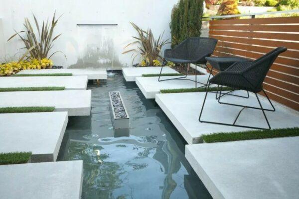 backyard concrete patio designs