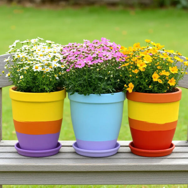flower pot painting creative ideas