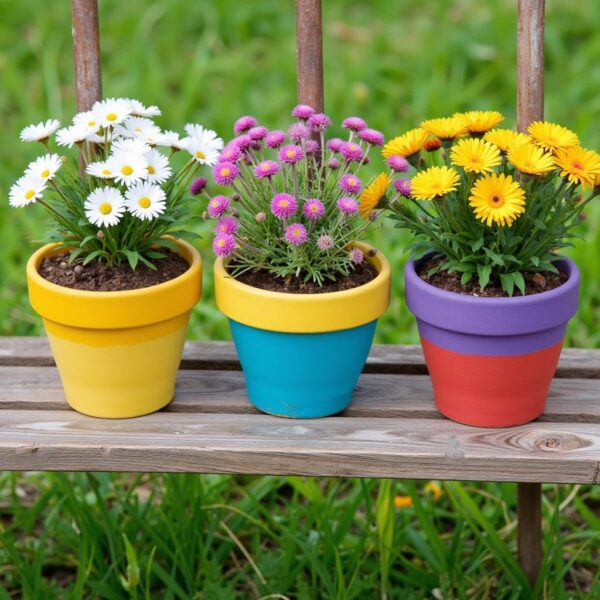 flower pot painting creative ideas