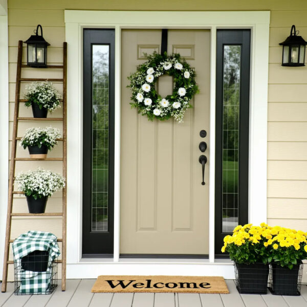 easter front porch decor