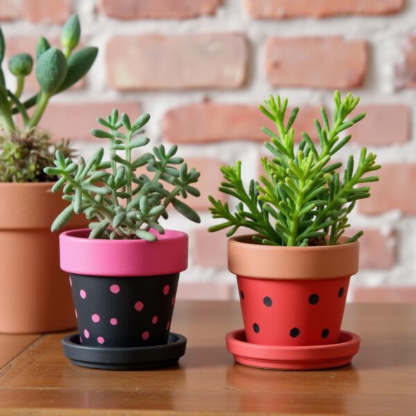 flower pot painting easy ideas 1