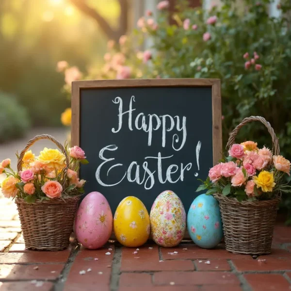 easter front porch decor easy diy