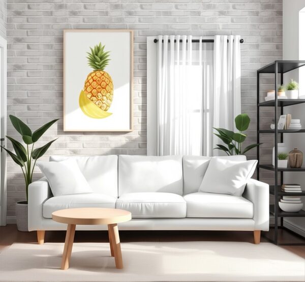 gray brick accent wall living rooms